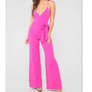 Fashion Nova Pink Jumpsuit